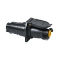 thumbnail image 1 of Shisuyan 1 Pair 12V 7 Way Round RV Trailer Light Connector Adapter Plug and Socket Wiring Plug Connector Adapter with US Plug, 1 of 8