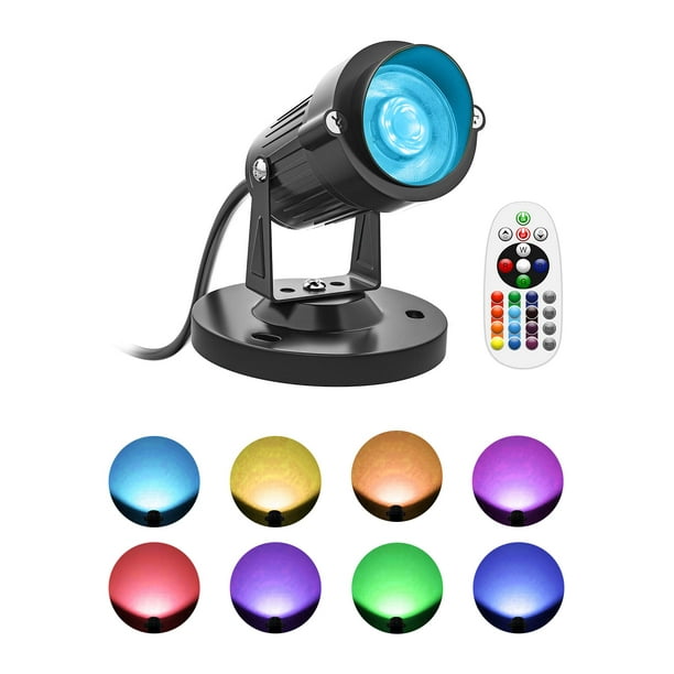 Foco LED RGBW DOREIO de 5 W para interiores con mando a distancia