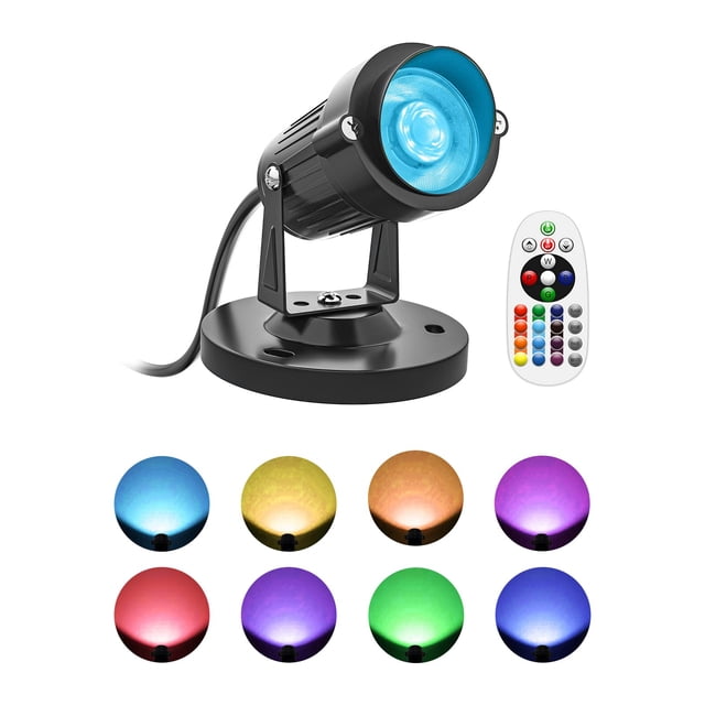 Foco LED RGBW DOREIO de 5 W para interiores con mando a distancia