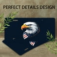 thumbnail image 4 of License Plate, Eagle American Flag Portrait Decorative Front,Personalized Stainless Steel License Plate Cover For Men Women,12.2" X 6.2", 4 of 7