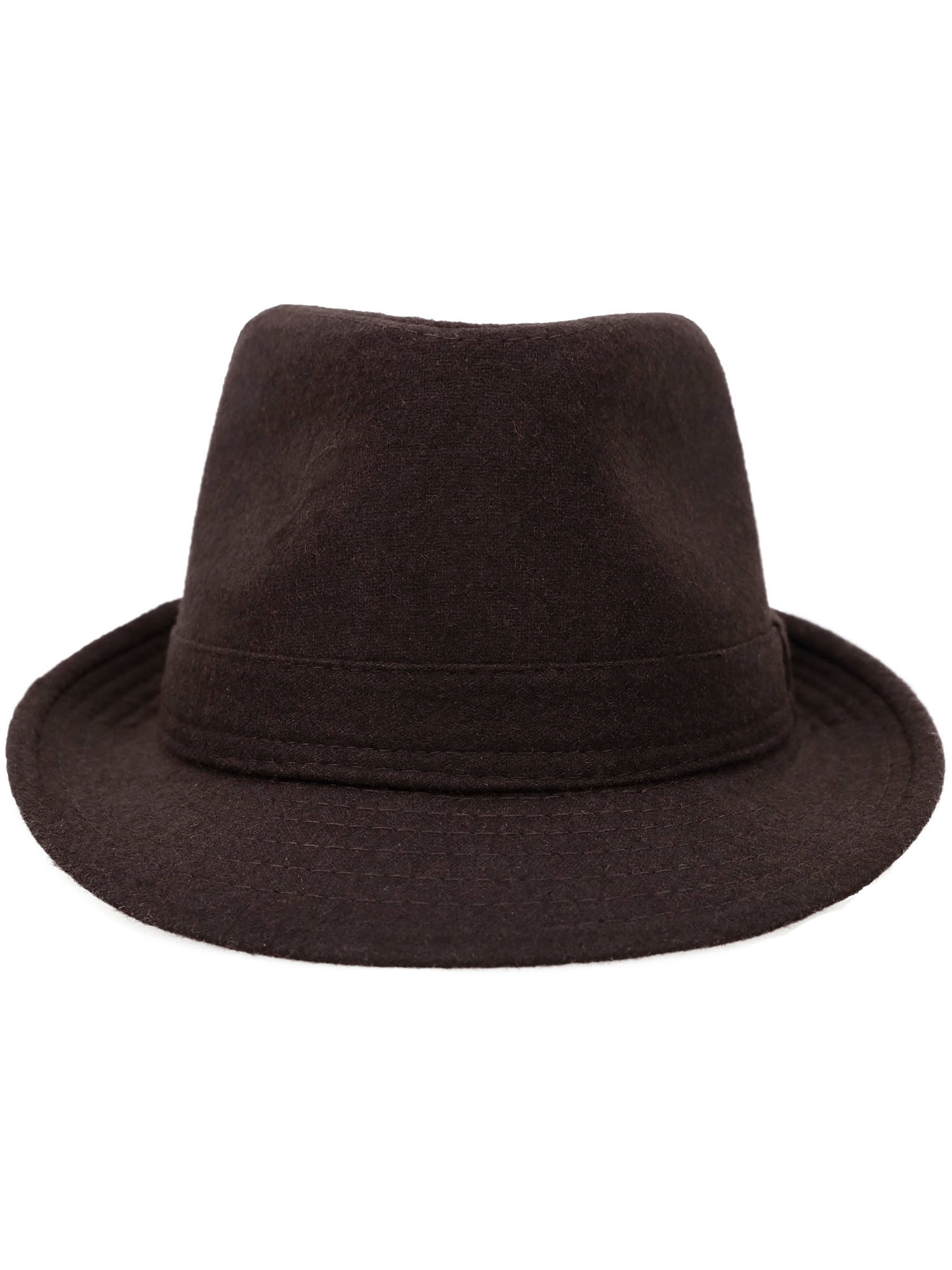 Simplicity Indiana Men's Adult Deluxe Structured Fedora Hat, Brown - image 2 of 4