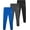 Dark Grey/Royal/Black, variant on iXtreme Boys' Jogger Pants - 3 Pack Active Performance Tricot Jogger Sweatpants for Boys (8-18)