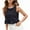 Black, variant on Cotton Sleeveless Tops for Women Women Casual Solid Sleeveless Vest Splicing Round Neck T- Tops
