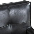 thumbnail image 6 of World Interiors Avery 18.5" Eco-Friendly Leather Accent Chair in Black, 6 of 6