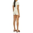 thumbnail image 7 of KelaJuan Women's Summer Short Skinny Jumpsuit Short Sleeve O Neck Hollow Floral Bodysuits Pants Suit, 7 of 7
