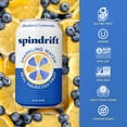 thumbnail image 2 of Spindrift Sparkling Water, Blueberry Lemonade, Made with Real Squeezed Fruit, 12 fl oz, 8 Count, No Sugar Added, 11 Calories per Can, 2 of 6