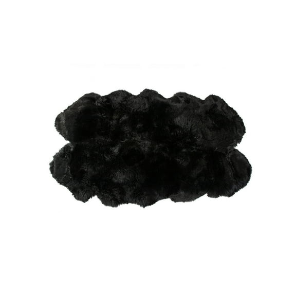Black Animal Print Area Rug