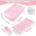 thumbnail image 2 of 160 Grids Silicone Ice Cube Tray Mini Square Ice Cube Mold Reusable Flexible Ice Mold Non Breakable Ice Cube Making Tool for Whiskey, Cocktail, Milk, Juice, Chocolate and Other Drink, 2 of 5