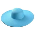 thumbnail image 3 of LRen Women Tea Party Hats Women's Wide Brim Straw Sun Hat for Beach Floppy Brimmed Summer Outdoo Summer Beach Sun Hat E, 3 of 4