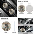 thumbnail image 4 of Renewold American Tribal Wolf Dream Catcher Car Seat Cover Split Covers Set for Women Men, 15 Inch Steering Wheel Cover, Headrest Cover Cup Coasters Handbrake Cover Gear Shift Cover Auto Accessories, 4 of 7