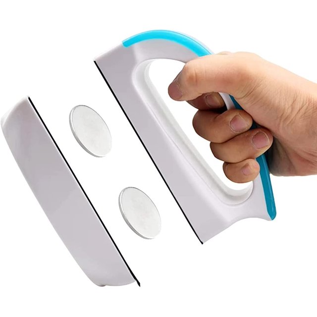 Limpiador magnético de vidrio para peceras - Equipo de limpieza de imanes flotantes para acuarios Kits de raspador de algas (M) TUNC Sencillez