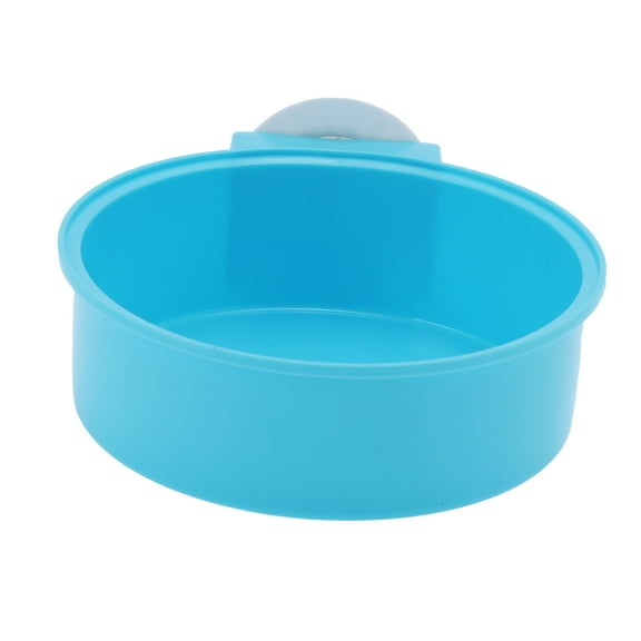 Unique Bargains 1 Pc Convenient Hanging Dog Bowl for Indoor and Outdoor Plastic Blue Small