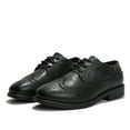thumbnail image 5 of kkdom Boys Girls Oxfords Shoes Formal Leather Dress Shoes Wedding Black 13.5 Little Kid, 5 of 5