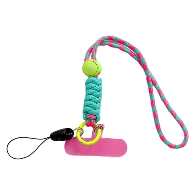 Ruiboury Mobile Phone Lanyard Adjustable Reusable Neck Hanging Rope with Hook Microfiber Safety Straps Accessory Picnic Running Type 9