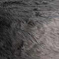 thumbnail image 3 of EIMELI Housse de Tabouret Rond Rembourrée Pouf Fourrure Fournitures Maison Gris, 3 of 6