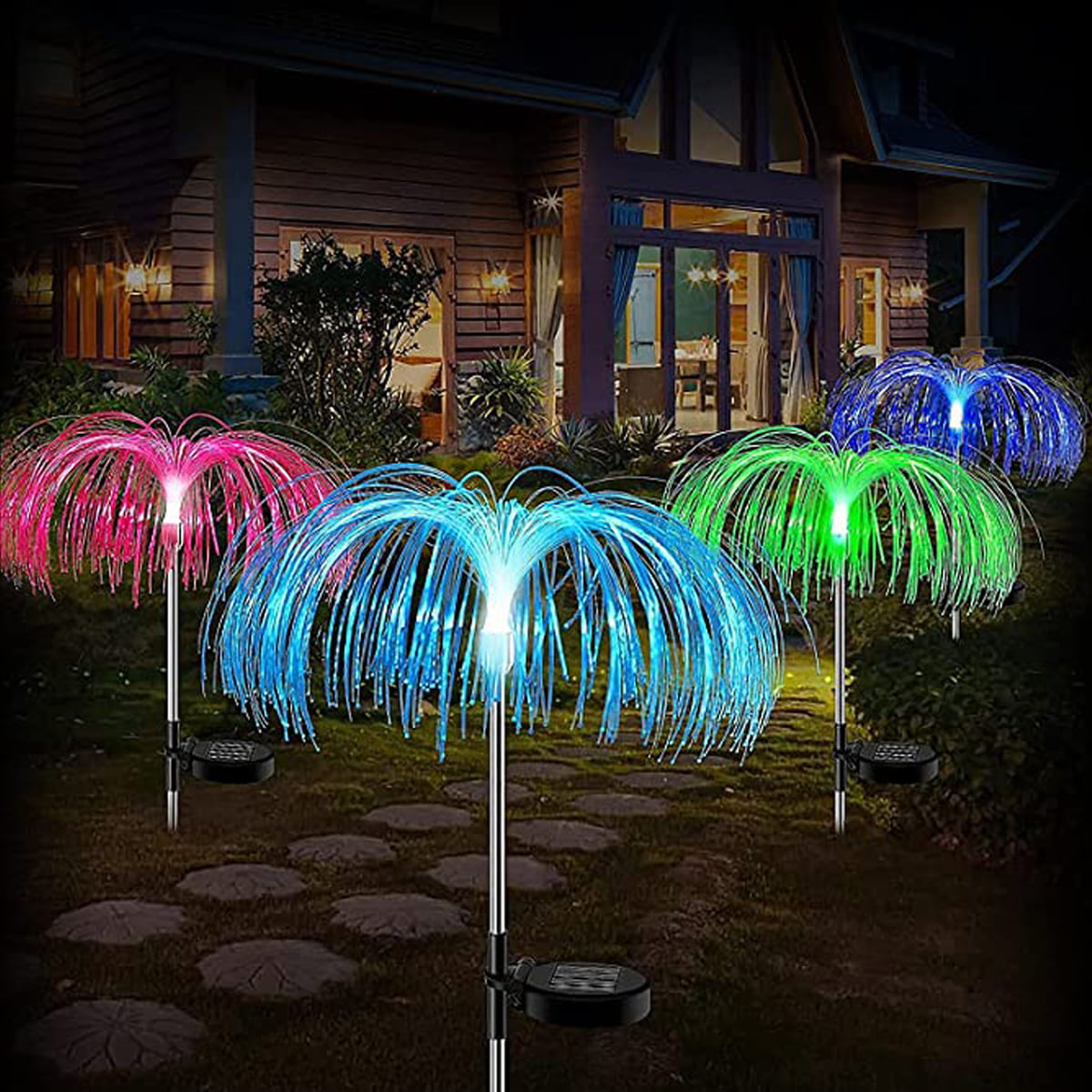 Jellyfish LED Night Light Lamp Lantern w/Mini Spy Wifi Hidden 1080P HD Camera 