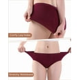 thumbnail image 5 of INNERSY Women's Hipster Period Panties Postpartum Ladies Menstrual Underwear 3-Pack(S,Black/Deep Blue/Burgundy), 5 of 10