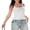 White, variant on Women's Lace Trim Basic Camisole Sleeveless Y2K Spaghetti Strap Slim Fit Cami Tops
