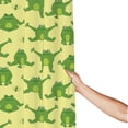 thumbnail image 3 of Shower Curtain, Funny Frogs Waterproof Fabric Plastic Shower Curtain, Drying Fast Bathroom Curtain with 9 Buttonholes, Ruffle Shower Curtain 60x72in, 3 of 8