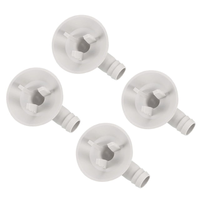 4Pcs Conectores de manguera de drenaje de aire acondicionado en ángulo con anillos de goma para unidades mini-split y unidades de aire acondicionado de ventana 25mm, Blanco
