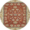 thumbnail image 1 of Ahgly Company Indoor Round Abstract Red Oriental Area Rugs, 5' Round, 1 of 6