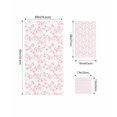 thumbnail image 4 of Pink Spring Floral Towel Set of 3, Soft Microfiber Bath Towels, Hand Towel, Washcloths, Elegant Watercolor Summer Botanical Quick-Dry Absorbent Towels for Bathroom Kitchen Hotel Beach Gym Spa, 4 of 7
