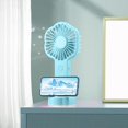 thumbnail image 1 of Binmer Handheld Desktop Small Fan High Wind Power Material Portable Charging Fan, 1 of 6
