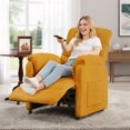 thumbnail image 2 of Miniyam Power Recliner in Yellow with 7-Zone Support, One-Touch Memory Remote & Quiet Motor for Living Room, 2 of 13