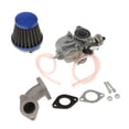 thumbnail image 4 of Carburador De Metal Para Motocicleta De De Carburador + Tubo De Admisión + Junta Para YX 125cc 140cc CRF SSR Dirt Bike Cola Carb Carburador Filtro de aire, 4 of 8