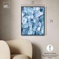 thumbnail image 4 of Crystal Cubes Canvas Print Blue Abstract Art by Art Remedy, Black Frame, 20 x 24, 4 of 6