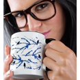thumbnail image 2 of 3dRose, Blackbirds On Blue Blossoms, 15oz Two-Tone Black Mug, 2 of 7