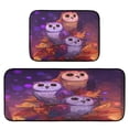 thumbnail image 2 of Kitchen Floor Mat 2 Sets Carpet Floor Mat Kitchen Mat Bathroom Mat Living Room Mat Bedroom Mat Absorbent Delicate Fabric No Ball Three Cute Owls, 2 of 7