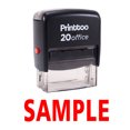 thumbnail image 1 of Printtoo Rubber Stamp SAMPLE Self Inking Office Stationary Stamp-Red, 1 of 1