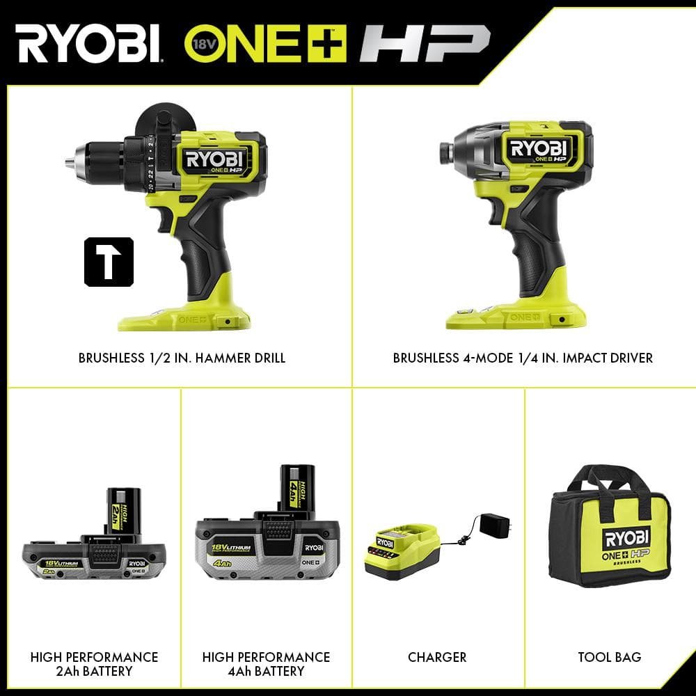 RYOBI ONE+ HP 18V Brushless Cordless
