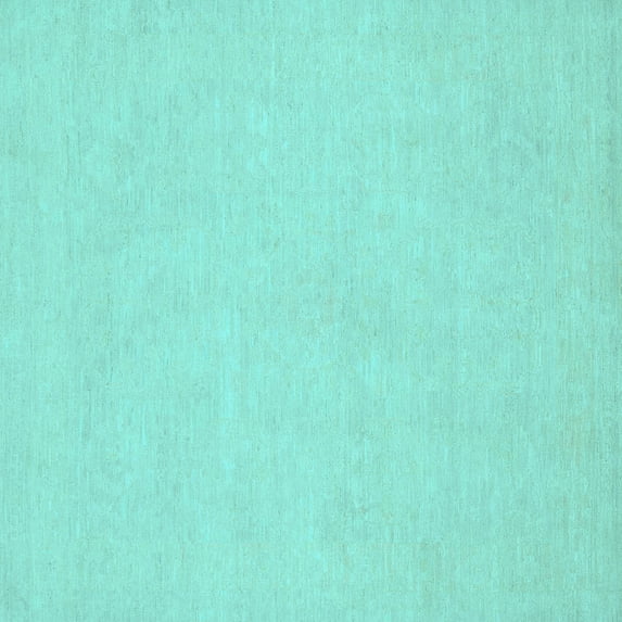 Ahgly Company Indoor Square Oriental Light Blue Traditional Area Rugs, 5' Square