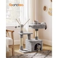 thumbnail image 2 of Torre para gatos Feandrea Cat Tree gris claro Tamaño pequeño, 2 of 8