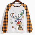 thumbnail image 4 of Chandails en Molleton de Noël pour Femmes 2023, Col Rond, Mode Décontractée, Manches Longues, Imprimé de Noël, Blouse, Chandails en Molleton Sans Capuche en Solde, 4 of 4