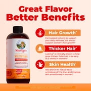 (3 pack) MaryRuths Liquid Multivitamin + Hair Growth with Biotin 10000MCG, Lustriva, Vegan Gluten-Free, Peach Mango Flavor, Adults Ages 18+, 15.22 fl oz