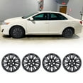 thumbnail image 6 of 16" Set of 4 Hubcaps Wheel Rims Cover Fit 2012-2014 Toyota Camry /2012-2014 Toyota Camry Hybrid Compatible with Steel Wheels Snap on Installation(16-inch,Black Matte), 6 of 12