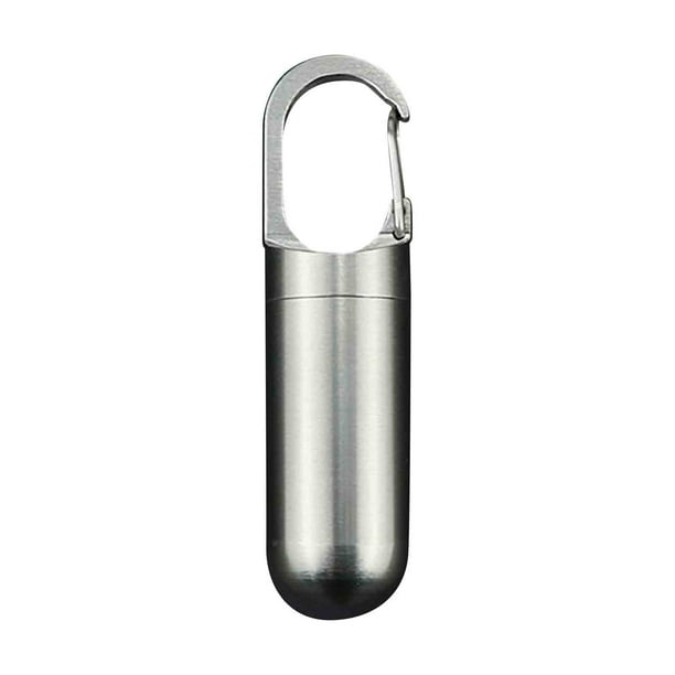 Mini Key Chain Fob Case Round Aluminum Key Ring, Metal Key Holder, Compact Keychain for Men Women, Foldable Portable Key Ring, Lightweight Aluminum Frame, for Office Use