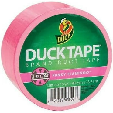 Shurtech Brands 1265016 15 Yard Funky Flamingo Pink Duck Tape