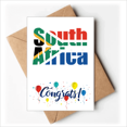 thumbnail image 1 of South Africa Country Flag Name Wedding Cards Congratulations Greeting Envelopes, 1 of 3