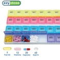 thumbnail image 2 of Ezy Dose Monthly Pill Planner (28-Day), Daily Compartments to Store Medication (Large), 2 of 6