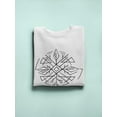 thumbnail image 3 of Organic Natural Symbol Sketch Sweatshirt Men -Image by Shutterstock, Male 4X-Large, 3 of 4