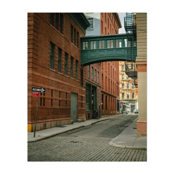 Staple Street Skybridge, Tribeca 02 - Manhattan New York Photography Unframed Wall Art Print 8 x 10 inches