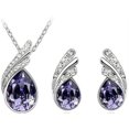 thumbnail image 2 of ATTOE Explosion Models Crystal Necklace Jewelry Jewelry Set Diamond Ear Ring Necklace Accessories Two-Piece Female (Color : C), 2 of 3