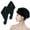 Black, variant on xnicx 2 Pack Microfiber Hair Towel,Quick Dry Head Wraps Hair Towel Turban Wrap for Women Kids,25.6x9.8 Inch Super Absorbent Fast Hair Drying Towel with Button for Wet Curly Hair(Black)