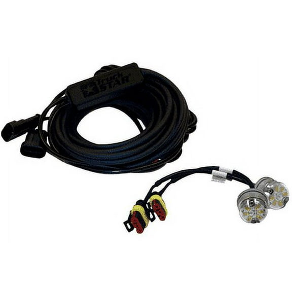 Buyers 8891326 Amber LED Snap-In Strobe Lights w/ 2 Hidden Flashers 25' Cable