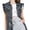 Ash, variant on Womens Oversized Sleeveless Distressed Denim Vest Pockets Jean Jacket, Light Denim, Small