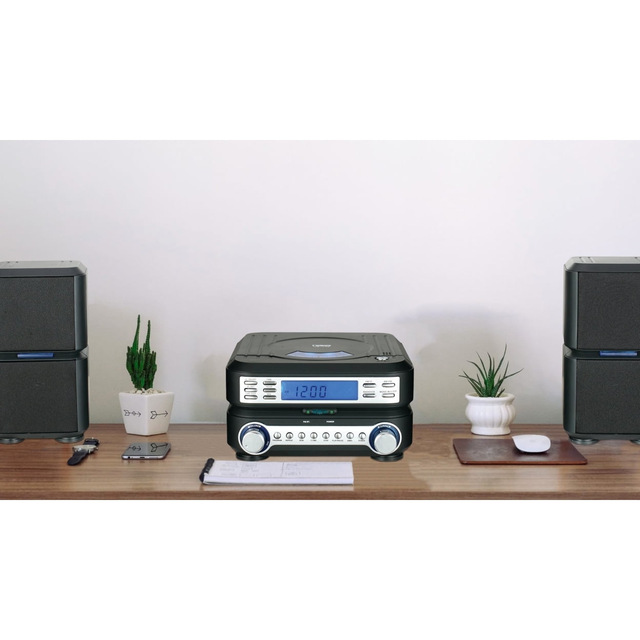 NAXA Electronics NAXA NS-438 Digital CD Micro System with AM/FM Stereo Radio 